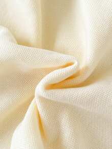 Playful Pals 男婴夏季针织连体衣，纯色短袖半开襟连体衣两件套，适合休闲穿着、居家和户外活动 - 彩色 - 查看 4