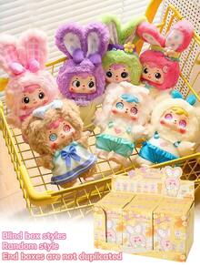 Cute Collectible Figure Blind Box. A Toy Rabbit Model, A Special Birthday Gift, Bringing A Pleasant Surprise To Friends And Family, Made Of High-Quality Materials.(Not Plush Filled) - Tide play blind box - View 1
