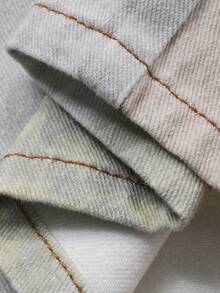 DAZY Women's Korean Style Plaid Ombre Loose Fit Versatile Casual Denim Jeans, Spring/Summer - Blue - View 3