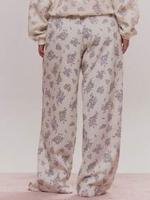 MUSERA 阔腿碎花弹力腰运动裤可爱舒适春季日常糖果色 - 彩色 - 查看 4