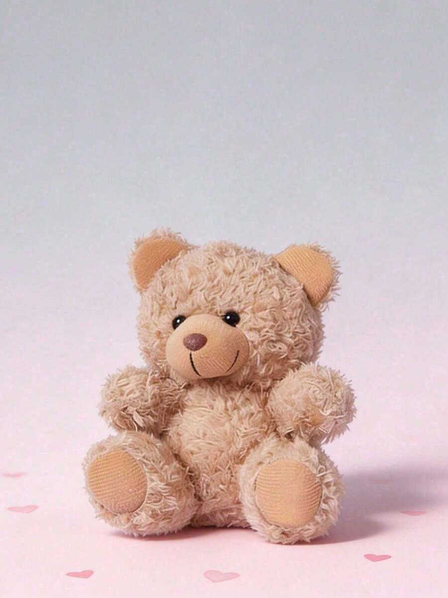 POKOJA LAND - BESTSELLERS 1个装可爱毛绒熊钥匙扣泰迪熊填充动物钥匙圈挂件手提包吊坠装饰创意礼物，适合儿童生日派对、家居装饰、女孩房间装饰、感恩节、春夏季 - 彩色 - 查看 1