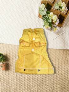 PETSIN Pet Denim Jacket With Leash Holes Spring And Fall Lightweight Stylish Dog And Cat Clothes For Small Dogs Must-Have Pet Apparel - Multicolor - View 19