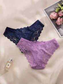 8pcs/Set Romantic Sexy Lace Women's Panties - Multicolor - View 5