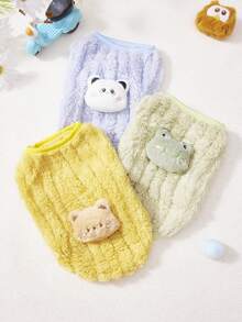 PETSIN Pet Clothing.Thick And Warm Plush Vest Suitable For SmallDogs And Cats To Wear In Winter. Dog Clothing That CanBe Played With Qutside Happily - Multicolor - View 3