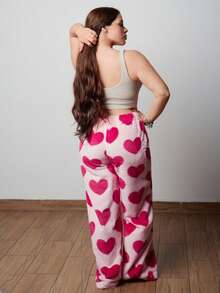 Lupita Cardoza 女式休闲系带前心形细节简约设计长裤 - 粉色 - 查看 3