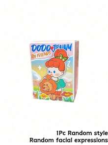 POKOJA LAND 盲盒（非毛绒填充）1个DODO JENNY玩具朋友盲盒收藏人偶，6款常规款+1款隐藏款熊猫设计，优质PVC艺术玩具，不易褪色，可作家居及办公室桌面摆件，便携旅行配件，是送给朋友、家人、收藏家和奇幻爱好者的完美生日及节日礼物。适合春夏。 - 潮玩盲盒 - 查看 15