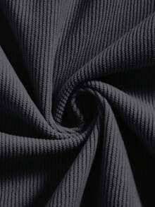 EMERY ROSE Áo nỉ dài tay cổ tròn in chữ dành cho nữ, kiểu dáng thường ngày, thích hợp mặc đi học, dự lễ tốt nghiệp, cho giáo viên, mùa thu tựu trường. - Xám - Xem 4