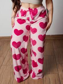 Lupita Cardoza 女式休闲系带前心形细节简约设计长裤 - 粉色 - 查看 7