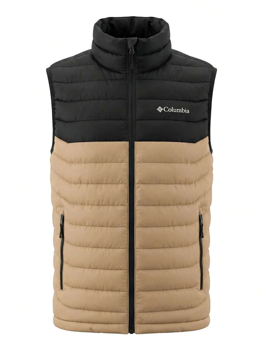 Columbia Men's Down Gilet Vest Brown - Gold - View 1