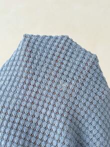 SHEIN Bộ đồ 2 món cho bé trai/bé gái: Áo polo tay ngắn cổ bẻ phối màu tương phản và quần short màu trơn cạp chun. - Nhiều màu - Xem 8