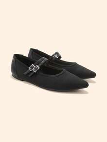 CUCCOO BASICS Women's Flats Valentine's Day - Black - View 8