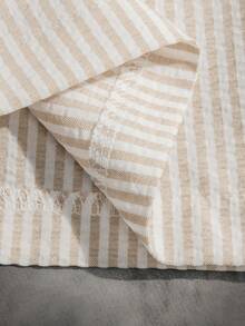 STYNVO Men's Casual Fashionable Street Slogan Print Loose Short Sleeve Shirt, Suitable For Daily Commute, Summer Limited Edition Shirt Men Cropped Graphic Shirt - Apricot - View 5