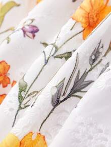 SHEIN MOD Đầm lửng nữ in hoa thêu họa tiết - Nhiều màu - Xem 9