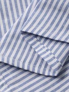 Livesso 女士春夏蓝色条纹吊带背心套装，饰有荷叶边，搭配同色直筒半身裙，优雅百搭，适合休闲、海滩、婚礼、约会等场合。 - 藍色 - 查看 6