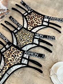 3件套女士豹纹内裤 - 彩色 - 查看 2