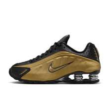Nike Shox R4 Women Sneakers Black AR3565 - BlackandMetallicGold - View 1