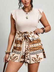 SHEIN LUNE Bộ đồ đôi nữ cỡ lớn màu trơn cổ tròn tay bồng và quần short họa tiết hình học, kiểu dáng thường ngày. Bộ đồ đôi nữ màu trơn tay bồng và quần short họa tiết hoa, kiểu dáng thường ngày, thích hợp cho kỳ nghỉ hè. Bộ đồ đôi nữ cỡ lớn họa tiết hoa phối màu tương phản, thích hợp cho kỳ nghỉ hè. Bộ đồ đôi nữ cỡ lớn họa tiết cổ tròn và quần short. Bộ đồ đôi nữ quần short, thích hợp cho mùa xuân/kỳ nghỉ. Bộ đồ đôi nữ màu đất, bộ đồ đôi quần short thắt eo, bộ đồ đôi quần short in họa tiết, bộ đồ đôi quần short màu be, bộ đồ đôi màu đất, quần short in họa tiết nâu, bộ đồ đôi phong cách Boho, bộ đồ đôi quần short họa tiết, áo không tay và quần short, bộ đồ đôi quần short cạp cao. Bộ đồ đôi nữ, áo tay bồng, bộ đồ đôi màu đất, trang phục mùa hè, bộ đồ đôi, trang phục màu đất, bộ đồ đôi phong cách Boho, bộ đồ đôi phong cách Boho, trang phục lễ hội âm nhạc, quần áo Bohemian, quần áo nữ phong cách Boho, quần áo màu đất, bộ đồ đôi nữ, quần short in họa tiết nâu, cỡ lớn. - Nhiều màu - Xem 10