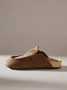 Solecia Women's Slip-On Flat Shoes Soft Leather Comfortable Commuter Versatile Style - dark brown - View 6