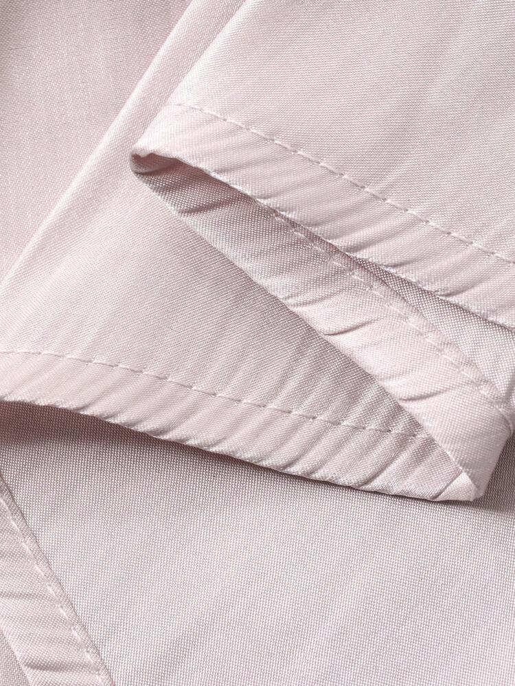 Women's V-Neck Satin Tie Blouse & Korean Style Floral Print Skirt 2 Piece Set