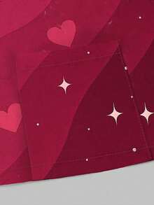 PopScrub Áo khoác nữ kiểu dáng thường ngày, họa tiết hoa ombre và trái tim sao, có khóa kéo, thích hợp làm đồng phục y tá, mùa xuân/thu. - Nhiều màu - Xem 5