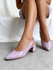 Mini tacón Rosa - altura 5cm - Rosa - Ver 4