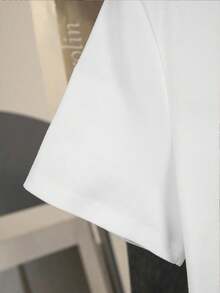 Glimmora Áo thun nữ kiểu dáng thường ngày, họa tiết lá và số, thiết kế thời trang, đa năng, phù hợp cho hoạt động ngoài trời, học sinh, mặc hàng ngày. - Nhiều màu - Xem 5