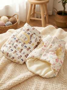 PETSIN 可爱冬季宠物服装泰迪熊高领小型犬保暖宠物背心外套宠物熊图案猫咪背心幼犬服装 - 彩色 - 查看 1