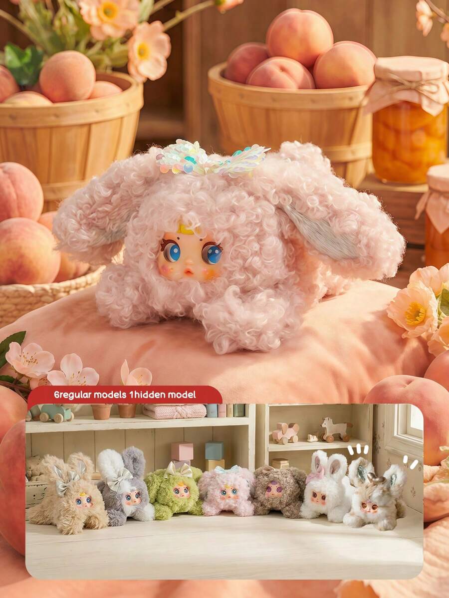 POKOJA LAND Blind Box (Non-Plush Filling) Cute Plush Cartoon Rabbit Decoration Ornament