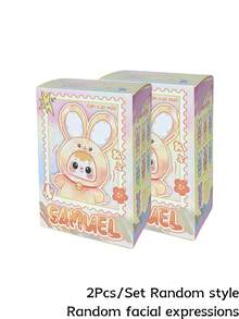 Caja ciega, una caja coleccionable con un modelo de conejo único y con diseño de muñeca, con colores brillantes, expresiones faciales distintivas, ojos móviles, que le brinda una experiencia diferente y una sorpresa oculta. Es un excelente regalo para amigos y familiares. (No relleno de peluche) - Caja ciega de tendencia - Ver 11