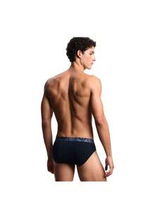 Armani 3 Pack Men's Trunks - Armani Blue/Armani Blue/Armani Blue - View 3