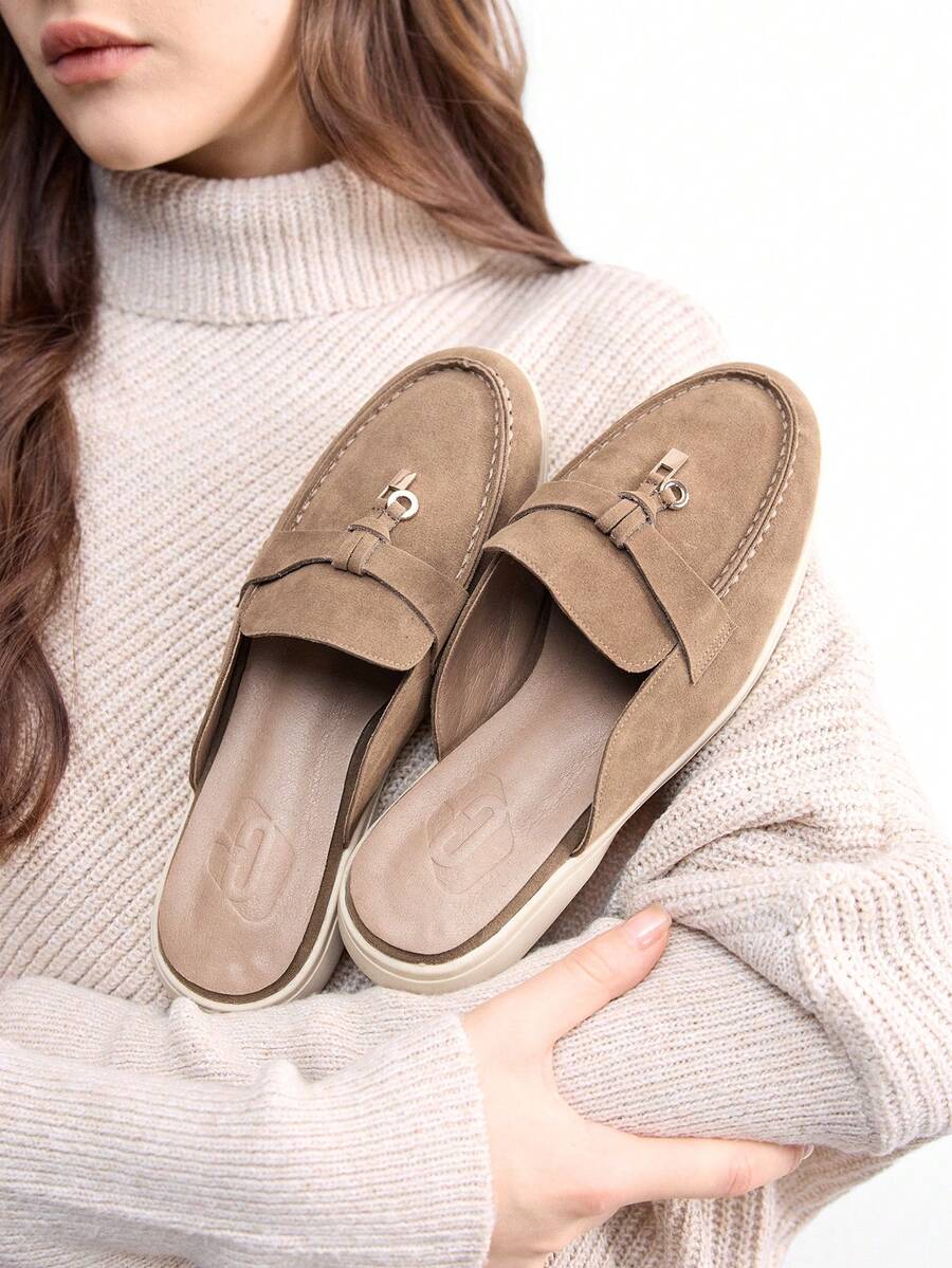 CUCCOO BIZCHIC Women's Casual Versatile Slip-On Flat Shoes Valentine's Day - Apricot - View 1