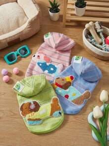 PETSIN Ropa para mascotas de varios tamaños, chaleco de perro de mezcla de algodón suave, delgado, transpirable, antiestático, sin deslizamiento, ligero, a prueba de viento, cómodo, lavable, de unicolor, estilo básico, para Bichón Frisé, Pug, Schnauzer y perros de raza pequeña, para uso diario, paseos, actividades al aire libre, uso en casa en primavera, otoño e invierno, ropa de abrigo para perros pequeños - Multicolor - Ver 3