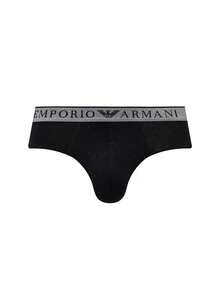 Armani Men's Breathable Skin-Friendly Versatile Sports Office Weekend EM000251-AF10776-MC108 - 黑色的 - 查看 2