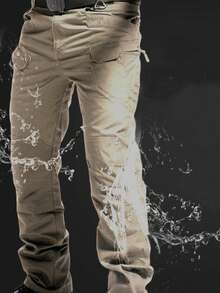 funcionalidad y estilo combinados para adaptarse a cualquier entorno,Pantalones tácticos con diseño de múltiples bolsillos - Gris - Ver 7