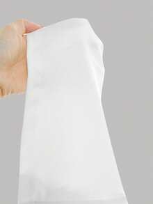 Girlism 2件套少女基础款中筒喇叭裤，黑白腰带交叉设计修身休闲喇叭裤套装 - 白色 - 查看 12