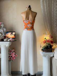 INAWLY Sexy Floral Print Cropped Camisole - Multicolor - View 2