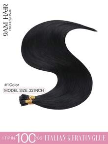 22inch 100PCS I Tips Hair Extensions Real Human Hair Easy To Style Long Straight Itip Human Hair Extensions Add Length Pre Bonded Extensions Remy Hair For Women - Multicolor - View 18