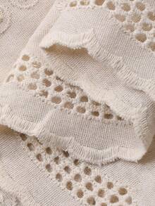 Dazy-Less Spring & Summer Elegant Midi Dress, Waist Cinched Design, Suitable For Dates, Weddings, Parties, Casual Vacations, Commuting - Beige - View 10