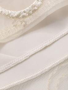 DAZY Young Girl Round Neck Sleeveless Patchwork Dress - Apricot - View 10