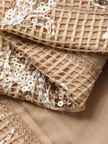 Dazy-Less Spring/Summer Loose Casual Chic Office Outfit Round Neck Old Money Design Women T-Shirt - White - View 7