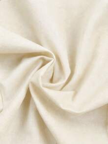 GlowEve Women's Elegant Elegant Office Commute Minimalist Solid Color Faux Pearl Decor Puff Sleeve Belted Top, Spring/Autumn - Beige - View 4