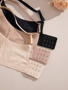 NudeFit 3pcs/Set Elegant & Comfortable Seamless Bras For Women, Multi-Color - Multicolor - View 6