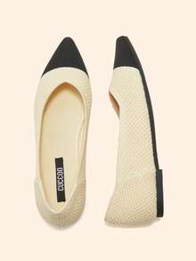 CUCCOO BASICS Women's Flats - Black and White - View 9