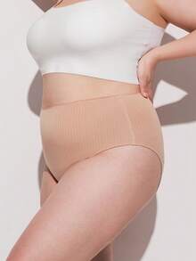 LUVLETTE Plus 3-Pack Soft Cotton High-Waist Briefs Women Underwear Panty Set - Multicolor - View 11