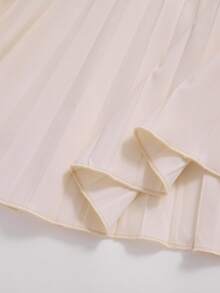 优雅方领泡泡袖套装，适合日常穿着、聚会和外出活动。 - 杏色 - 查看 7