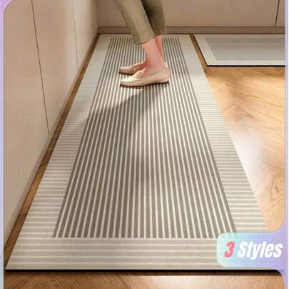 SHEIN 1 Tấm thảm sàn nhà bếp, làm từ đất tảo cát, thấm nước và dầu, chống trượt, chống bẩn, nhanh khô, tuyệt vời cho phòng tắm, hành lang, lối vào, trong nhà, trang trí phòng, nhà bếp, phòng ăn, văn phòng nhỏ/văn phòng tại nhà, phòng giặt ủi, sử dụng trong gia đình, trang trí phòng