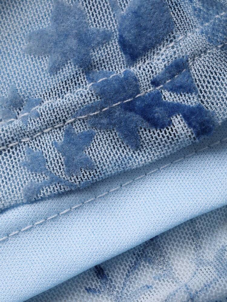 Elegant Floral Print Pleated Round Neck Dress For Women, Spring/Summer Wedding Guest Dress Maxi Dress Sundress