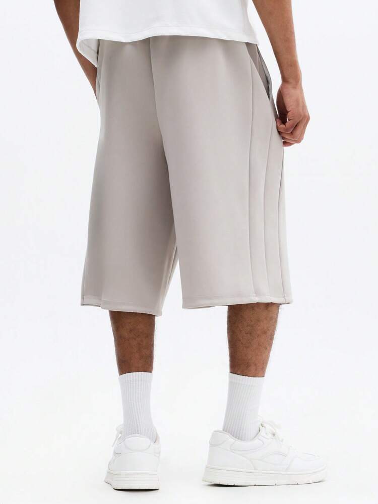 SUMWON Relaxed Fit Wide Leg Denim Shorts With Pull On Waistband And Side Pockets For Casual Summer Style
