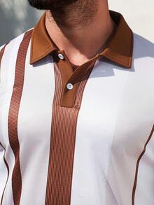 VENTUSAIL 这款男士条纹Polo衫采用舒适面料制成，时尚百搭，适合秋季穿着，可用于度假、休闲、外出、工作等各种场合。它也是送给丈夫、男友和父亲的绝佳礼物。 - 彩色 - 查看 5