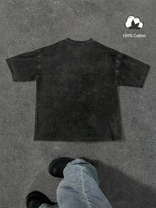 Manfinity EMRG 男士T恤 - 黑色 - 查看 2